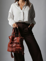 Bucket Bag M Premier Flirt Leder Lancel Oranje premier flirt A10110-vue-porte