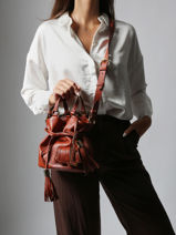 Bucket Bag S Premier Flirt Leder Lancel Oranje premier flirt A10109-vue-porte