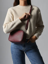 Cross Body Tas Grained Miniprix Rood grained HOWARD-vue-porte