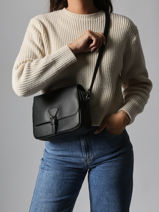 Cross Body Tas Grained Miniprix Zwart grained F3601-vue-porte