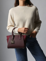 Cross Body Tas Grained Miniprix Rood grained R2004-vue-porte