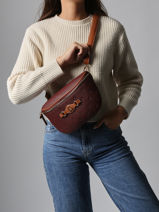 Heuptasje Lulu castagnette Violet embossed YUTH-vue-porte