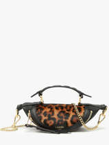 Cross Body Tas Origami Leder Lancel Zwart origami A13750