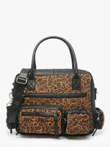 Handtassen Leopard Leder Paul marius Zwart leopard DANDL90S