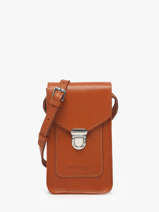 Cross Body Tas Vintage Leder Paul marius Bruin vintage TELEPHON
