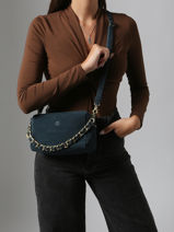Cross Body Tas Vintage Leder Mila louise Rood vintage 23673V-vue-porte