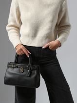 Handtas American Icon Leder Tommy hilfiger Zwart american icon AW17926-vue-porte