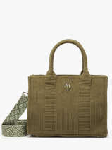 Schoudertas Velours Le voyage en panier Groen velours AHP242