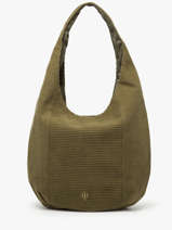 Schoudertas Velours Le voyage en panier Groen velours AHP243