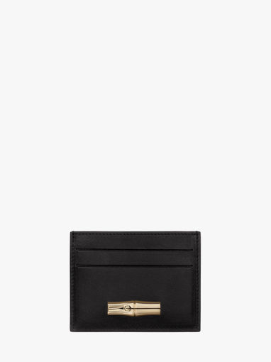 Longchamp Le roseau sleek Kredietkaarthouder Zwart