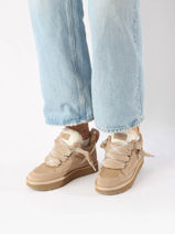 Sneakers Lowmel Uit Leder Ugg Zwart women 1144032-vue-porte