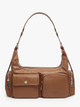 Schoudertas Soft Caramella Leder Lancaster Beige soft caramella 7
