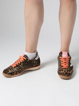 Sneakers Joyce Uit Leder Semerdjian Bruin women JOYCE-vue-porte