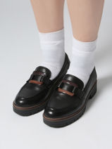 Mocassins Uit Leder Tamaris Zwart women 43-vue-porte