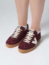 Sneakers Berlin Uit Leder Victoria Bruin women 1126218-vue-porte