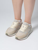 Sneakers City Antibes Uit Leder Hoff Beige accessoires 12402001-vue-porte