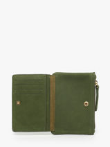 Portefeuille Leder Nat et nin Groen vintage SOLY-vue-porte
