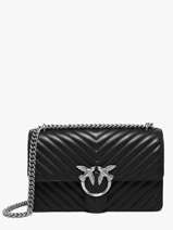 Cross Body Tas Love Bag Quilt Leder Pinko Zwart love bag quilt A0GK