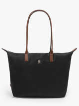Schoudertas Popette Nylon Tommy hilfiger Zwart popette AW17711
