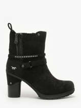 Enkellaarsjes Met Hak Mustang Zwart women M0162009
