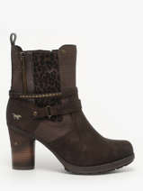 Enkellaarsjes Met Hak Mustang Bruin women M0162008