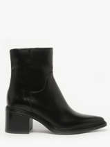Enkellaarsjes Met Hak Uit Leder Mjus Zwart women L39202