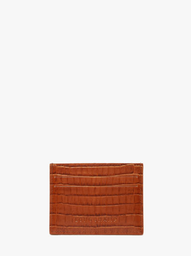 Longchamp Longchamp pocket croco Kredietkaarthouder Bruin