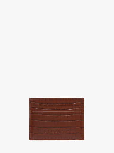 Longchamp Longchamp pocket croco Kredietkaarthouder Bruin