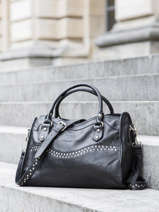 Handtas Leder Basilic pepper Zwart glam BGLA22