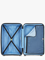 Uitbreidbare Harde Reiskoffer Lutece Delsey Blauw lutece 3802821-vue-porte