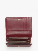 Portefeuille Leder Michael kors Rood jet set T5GJ6D9L-vue-porte