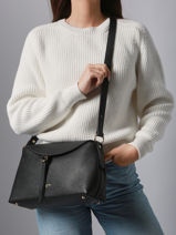 Schoudertas Dune Gaia Leder Lancaster Zwart dune gaia 104-vue-porte