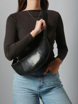 Heuptasje Luce Leder Nat et nin Zwart vintage LUCE-vue-porte