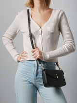 Cross Body Tas Saffiano David jones Grijs saffiano 5-vue-porte