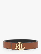 Omkeerbare Damesriem M 30 Saffiano Leer Lauren ralph lauren Bruin elmswood 12974558