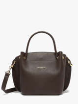 Handtas Foulonn Double Leder Lancaster Bruin foulonne double 18