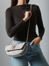 Cross Body Tas Erenia Guess Bruin erenia SO783821-vue-porte