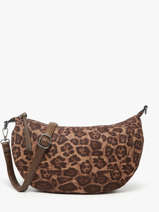 Cross Body Tas Leopardo Mandoline Bruin leopardo L