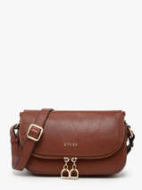 Cross Body Tas S Tradition Leder Etrier Bruin tradition ETRA059S