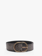 Damesriem Leder Pieces Grijs laura 17125486