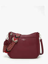 Cross Body Tas Grained Flora & co Rood grained F8575