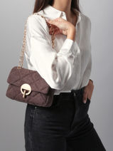 Cross Body Tas Moon Linnen Vanessa bruno Groen moon 70V40533-vue-porte