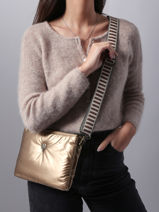 Cross Body Tas Doudoune Le voyage en panier Goud doudoune AHP231-vue-porte