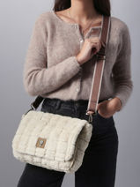 Cross Body Tas Quadri Le voyage en panier Beige quadri AHP270-vue-porte