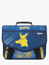 Boekentas 2 Compartimenten Pokemon Blauw pikachu eclair 23AK203A