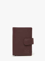 Portefeuille Caviar Leder Crinkles Violet caviar 14600