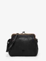 Cross Body Tas Heritage Leder Biba Zwart heritage BT22