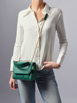 Handtas S Ninon Leder Lancel Groen ninon A09221-vue-porte