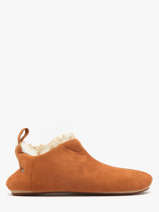 Pantoffels Uit Leder Isotoner Bruin women 97422