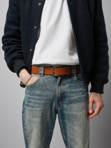 Herenriem Lingo Leder Von dutch Zwart belt LINGO-vue-porte